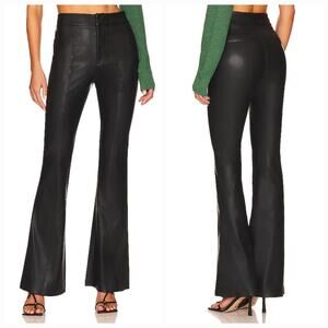 BLANKNYC Faux Leather High Rise Flare Pant in Stand Out Size 28